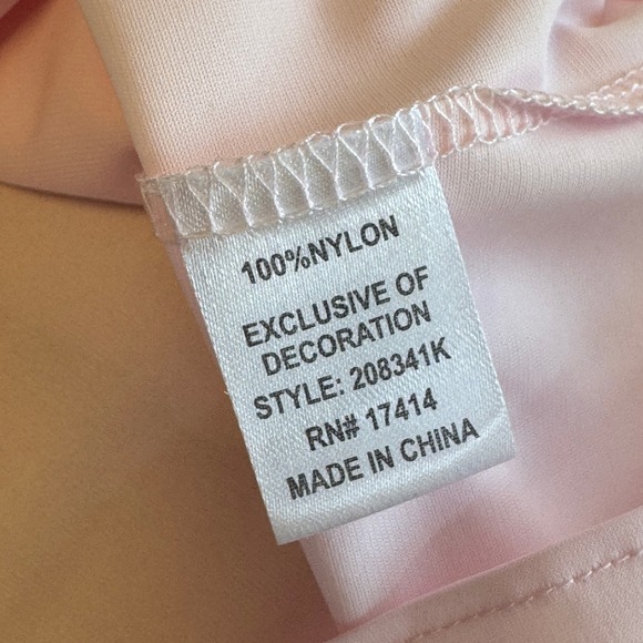 NWT Miss Elaine Essentials Pink Embroidered Nylon Nightgown XL Sleepwear - Picture 6 of 7